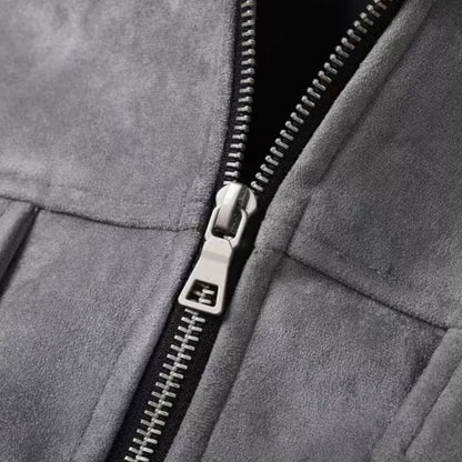 Men's Relaxed - Fit Zip Jacket With Utility Pockets Everyday Wear - Nalani - UK Fashion Clothing and Decor