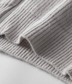 Mens Ribbed Zip Through Cardigan Funnel Neck Sweater - Nalani - UK Fashion Clothing and Decor