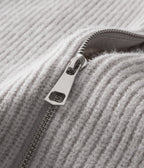 Mens Ribbed Zip Through Cardigan Funnel Neck Sweater - Nalani - UK Fashion Clothing and Decor