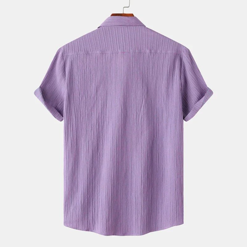 Men's Short Sleeve Polo Shirt With Chest Pocket Button Up - Nalani - UK Fashion Clothing and Decor