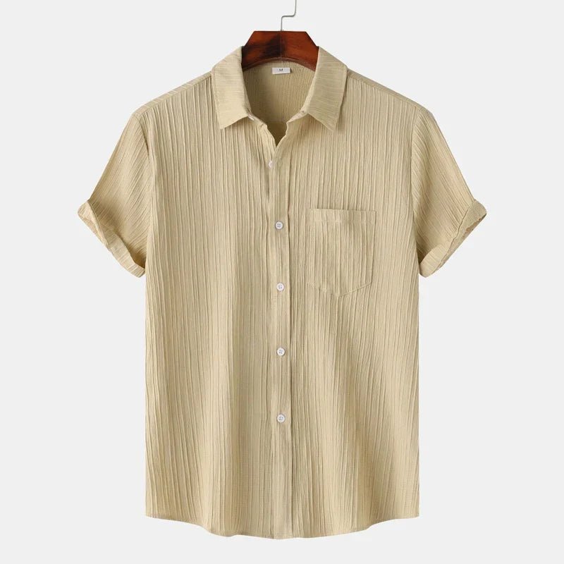 Men's Short Sleeve Polo Shirt With Chest Pocket Button Up - Nalani - UK Fashion Clothing and Decor