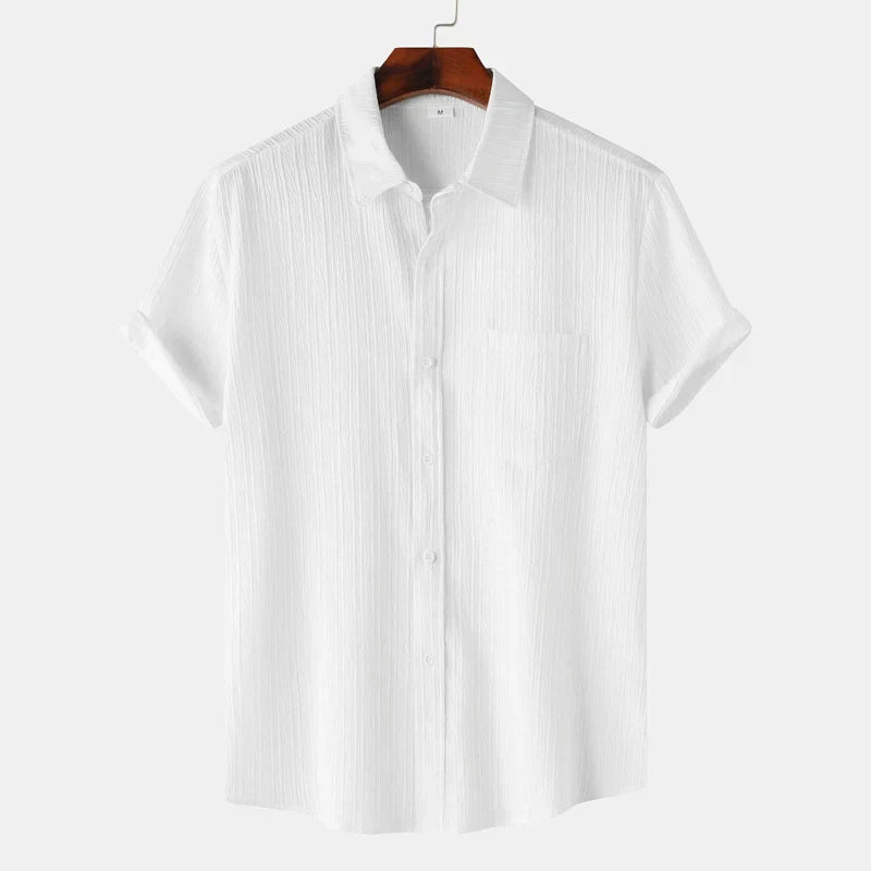 Men's Short Sleeve Polo Shirt With Chest Pocket Button Up - Nalani - UK Fashion Clothing and Decor