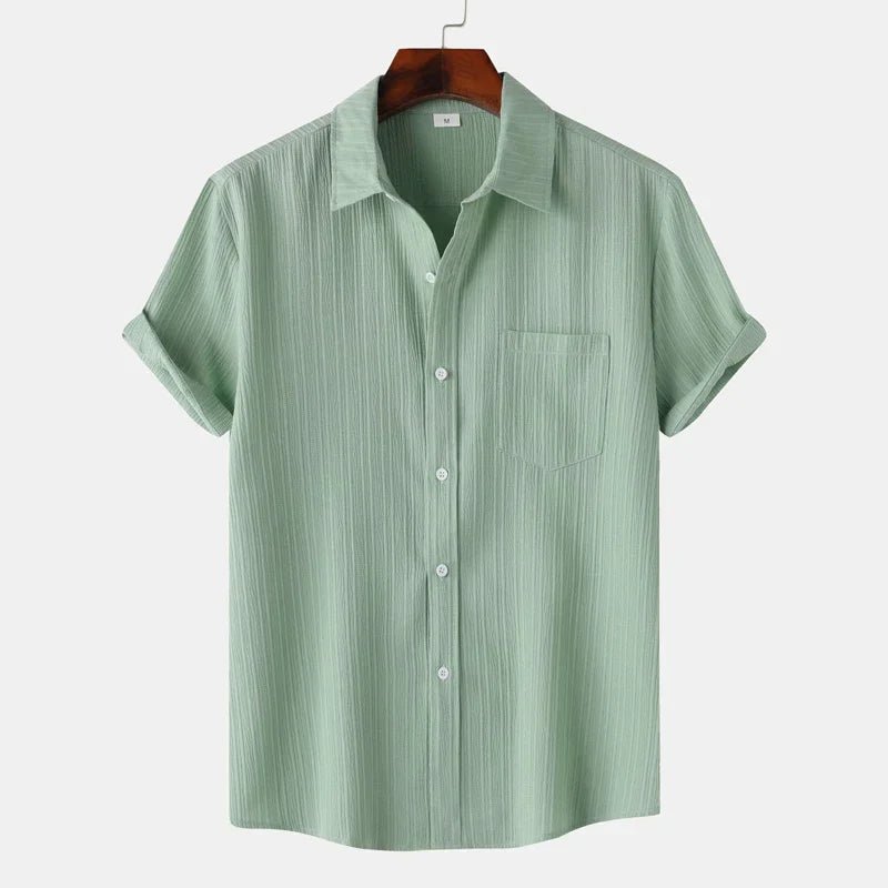 Men's Short Sleeve Polo Shirt With Chest Pocket Button Up - Nalani - UK Fashion Clothing and Decor