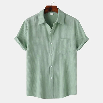 Men's Short Sleeve Polo Shirt With Chest Pocket Button Up - Nalani - UK Fashion Clothing and Decor