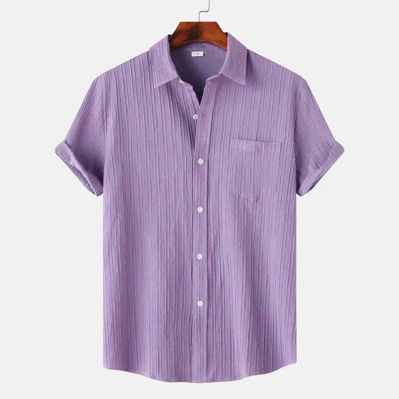 Men's Short Sleeve Polo Shirt With Chest Pocket Button Up - Nalani - UK Fashion Clothing and Decor