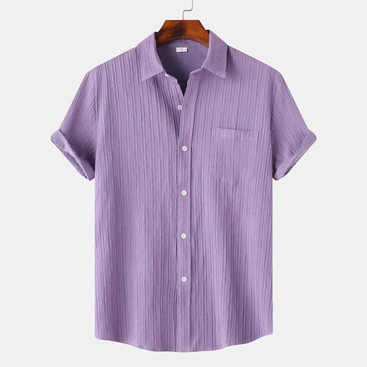 Men's Short Sleeve Polo Shirt With Chest Pocket Button Up - Nalani - UK Fashion Clothing and Decor