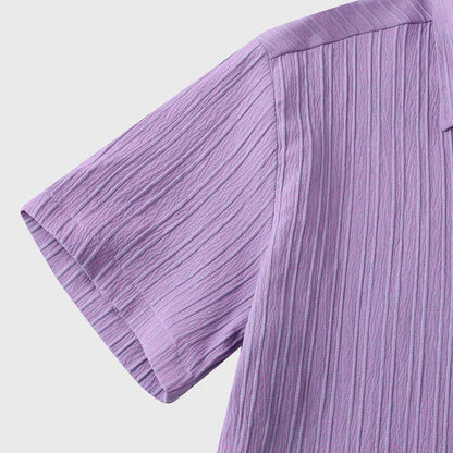 Men's Short Sleeve Polo Shirt With Chest Pocket Button Up - Nalani - UK Fashion Clothing and Decor