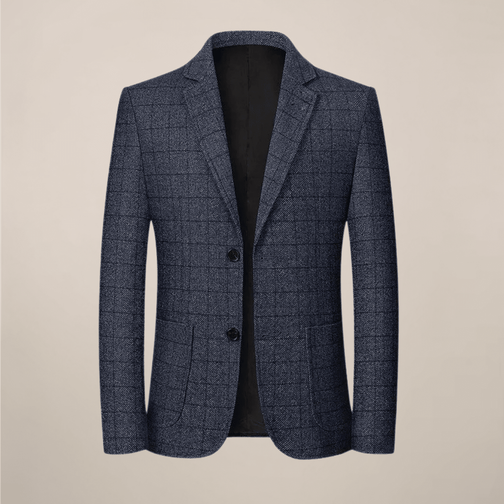 Mens Slim Fit Plaid Blazer With Vintage Check Tailored Jacket - Nalani - UK Fashion Clothing and Decor