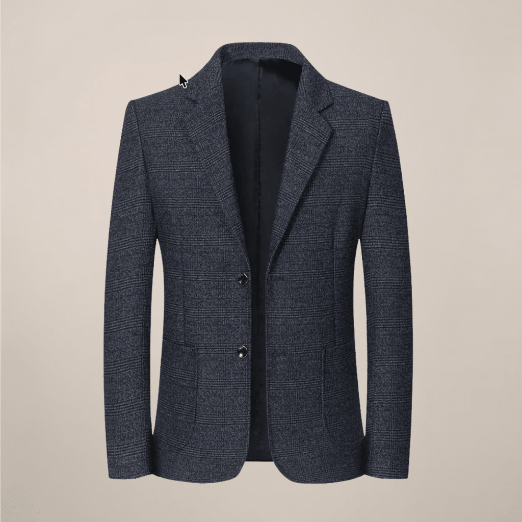 Mens Slim Fit Plaid Blazer With Vintage Check Tailored Jacket - Nalani - UK Fashion Clothing and Decor