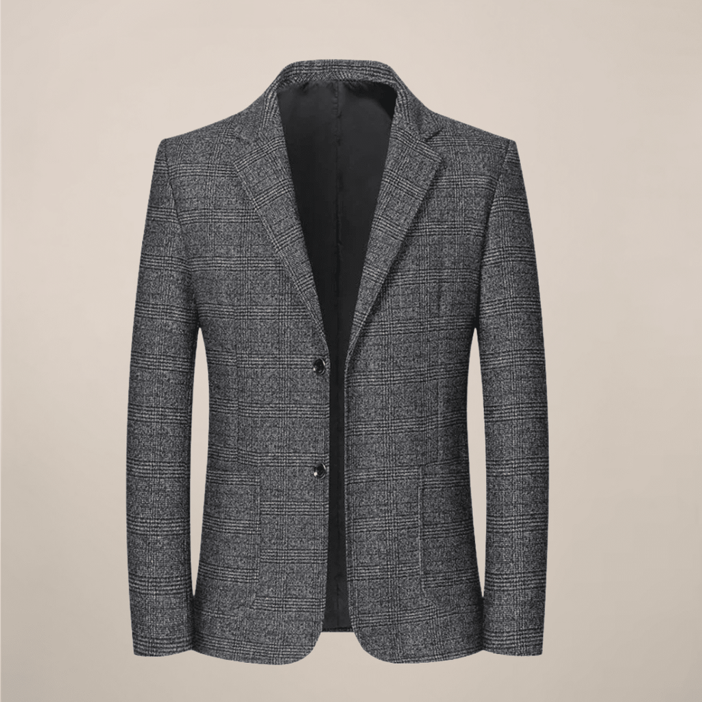Mens Slim Fit Plaid Blazer With Vintage Check Tailored Jacket - Nalani - UK Fashion Clothing and Decor
