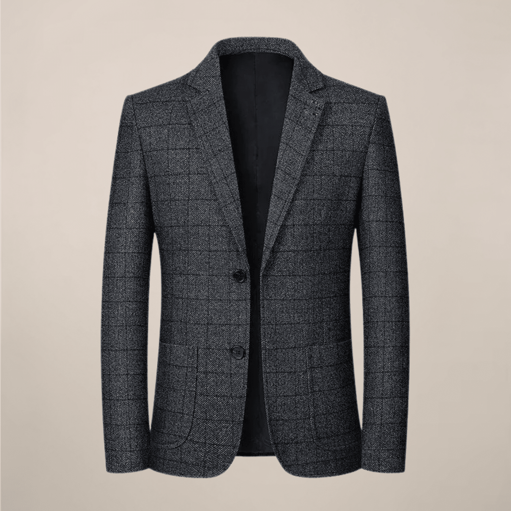 Mens Slim Fit Plaid Blazer With Vintage Check Tailored Jacket - Nalani - UK Fashion Clothing and Decor