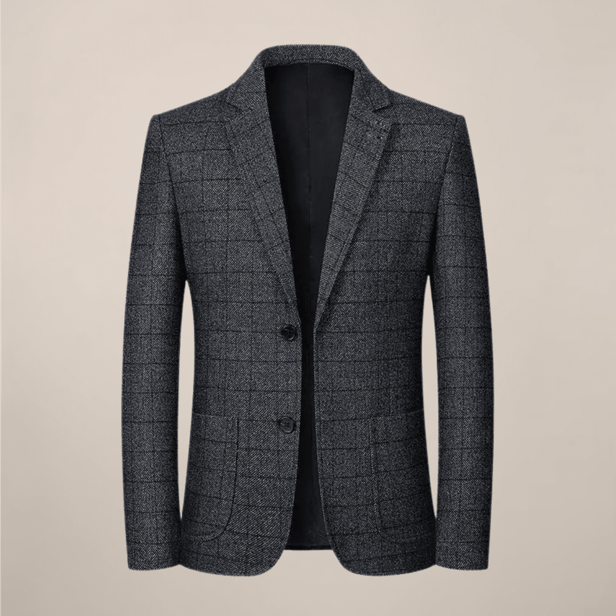 Mens Slim Fit Plaid Blazer With Vintage Check Tailored Jacket - Nalani - UK Fashion Clothing and Decor