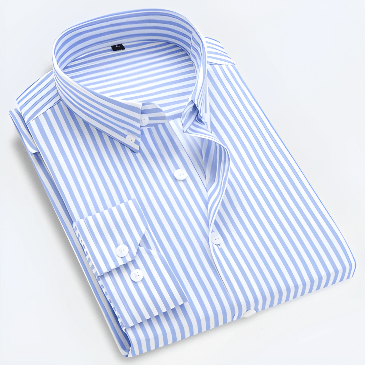 Men’s Striped Long Sleeve Shirt – Smart Casual Button-Up in Multiple Colours - Nalani - Fashion Clothing and Decor