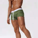 Men's Swim Shorts - Adjustable Waistband and Side Split For Beach Days - Nalani - Fashion Clothing and Decor