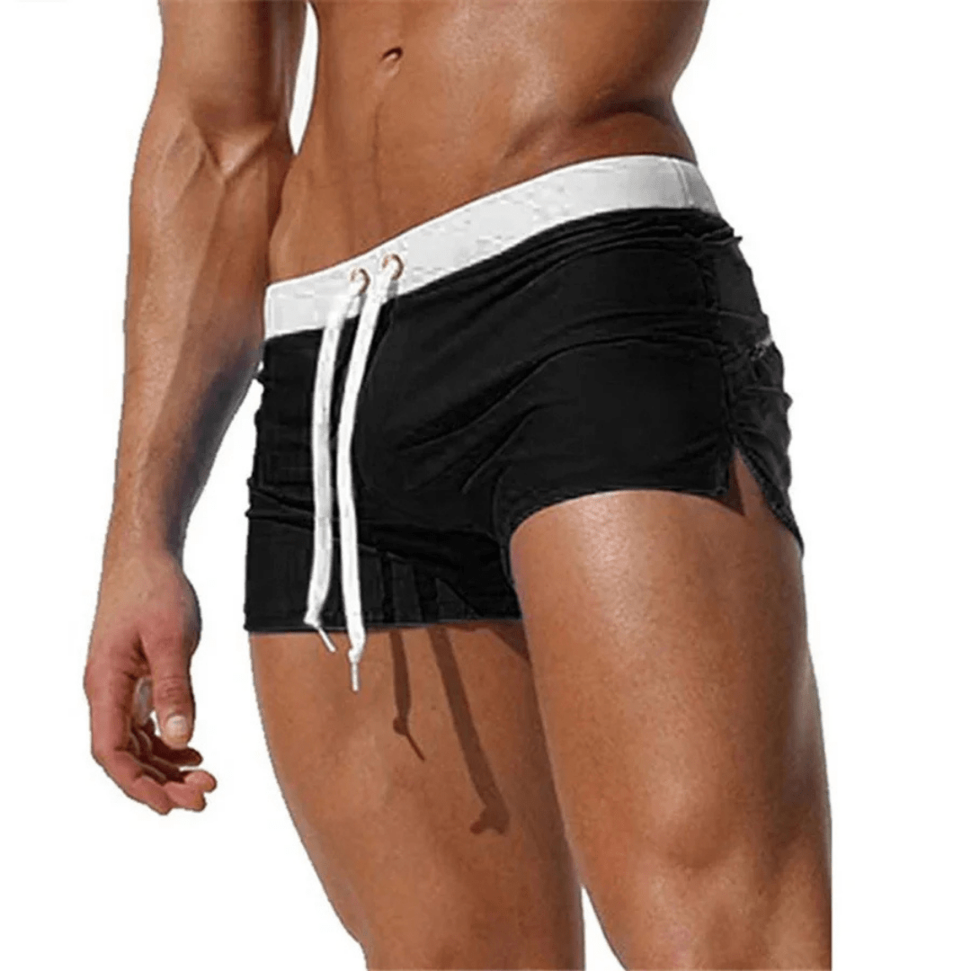 Men's Swim Shorts - Adjustable Waistband and Side Split For Beach Days - Nalani - Fashion Clothing and Decor