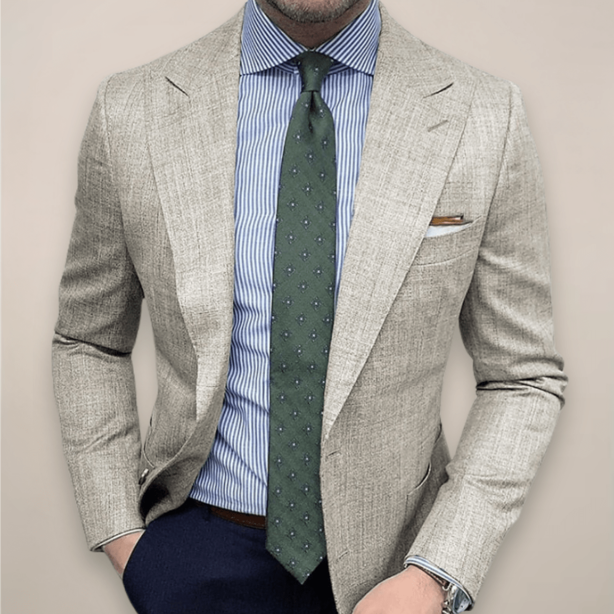 Mens Tailored Blazer Lightweight Smart Jacket For Work And Dinner - Nalani - UK Fashion Clothing and Decor