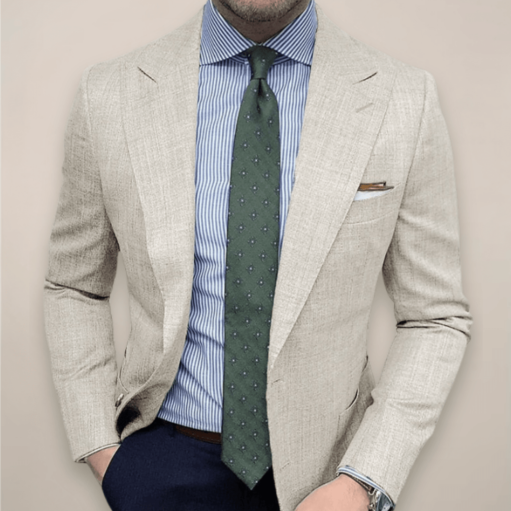 Mens Tailored Blazer Lightweight Smart Jacket For Work And Dinner - Nalani - UK Fashion Clothing and Decor