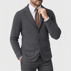 Men's Tailored Blazer Notched Lapel Single Breasted For Business And Evening - Nalani - UK Fashion Clothing and Decor