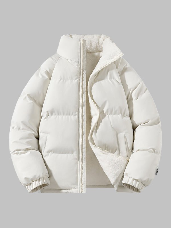Mens Thick Puffer Jacket With Fleece Lining For Winter - Nalani - UK Fashion Clothing and Decor