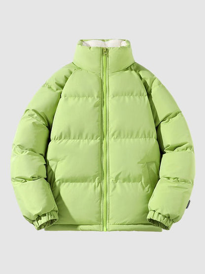 Mens Thick Puffer Jacket With Fleece Lining For Winter - Nalani - UK Fashion Clothing and Decor
