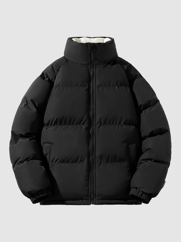 Mens Thick Puffer Jacket With Fleece Lining For Winter - Nalani - UK Fashion Clothing and Decor