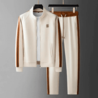 Men's Two Piece Zip Jacket Tracksuit Set With Side Stripe Joggers - Nalani - UK Fashion Clothing and Decor