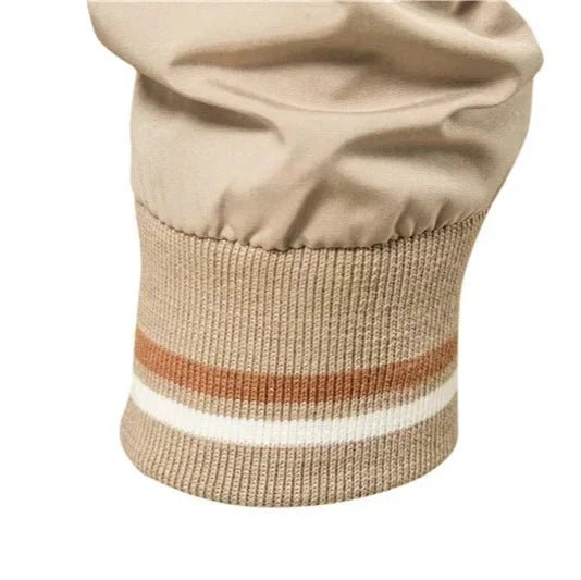 Mens Zip Front Bomber Jacket With Ribbed Collar Front Pockets - Nalani - UK Fashion Clothing and Decor
