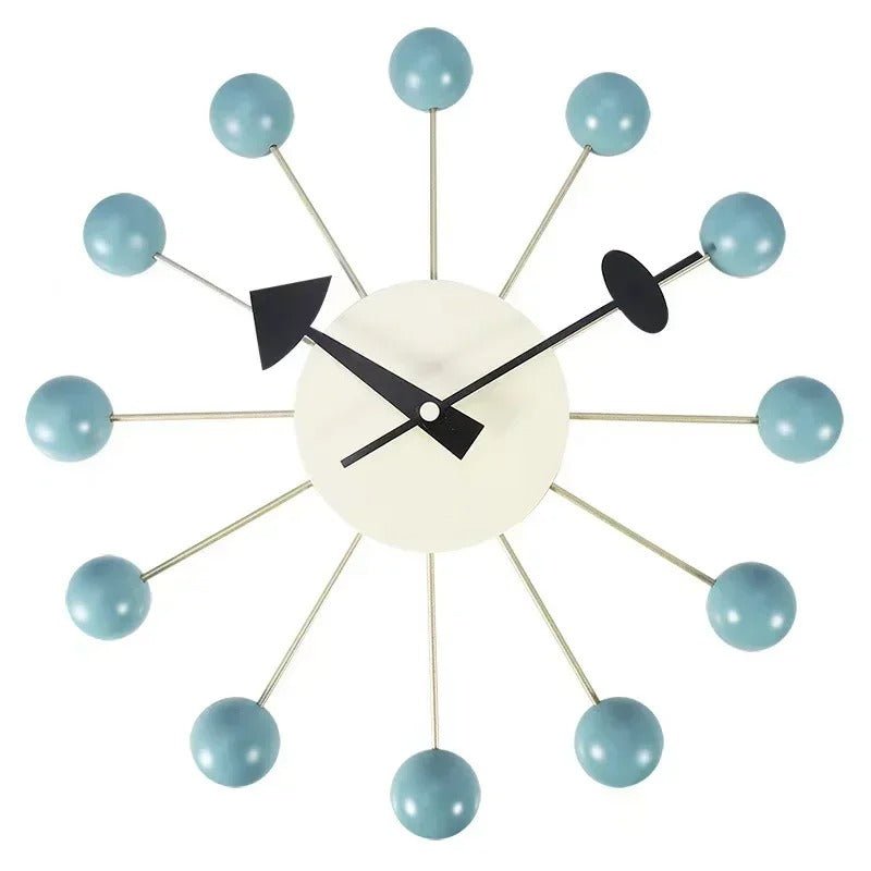 Mid Century Modern Wall Clock With Silent Quartz Movement - Nalani - UK Fashion Clothing and Decor