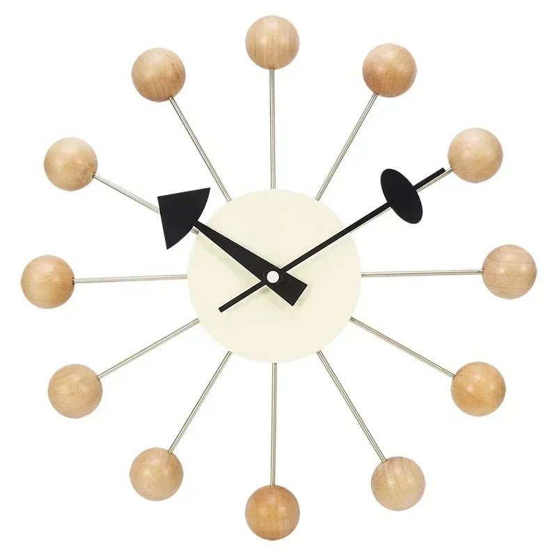 Mid Century Modern Wall Clock With Silent Quartz Movement - Nalani - UK Fashion Clothing and Decor