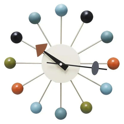 Mid Century Modern Wall Clock With Silent Quartz Movement - Nalani - UK Fashion Clothing and Decor