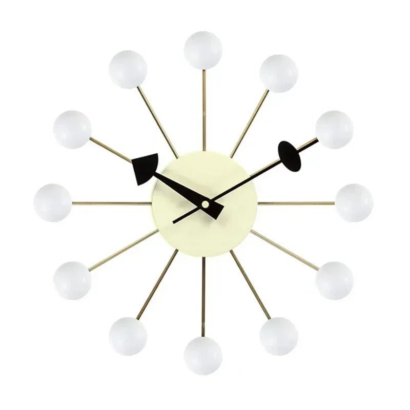Mid Century Modern Wall Clock With Silent Quartz Movement - Nalani - UK Fashion Clothing and Decor