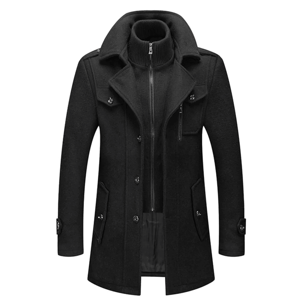 Military Inspired Tailored Jacket With Structured Layering - Nalani - Fashion Clothing and Decor