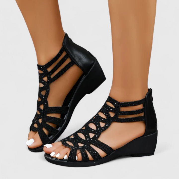 Mindy | Comfortable Flat Sandals With Cushioned Footbed - Nalani - Fashion Clothing and Decor