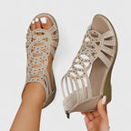 Mindy | Comfortable Flat Sandals With Cushioned Footbed - Nalani - Fashion Clothing and Decor