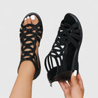 Mindy | Comfortable Flat Sandals With Cushioned Footbed - Nalani - Fashion Clothing and Decor