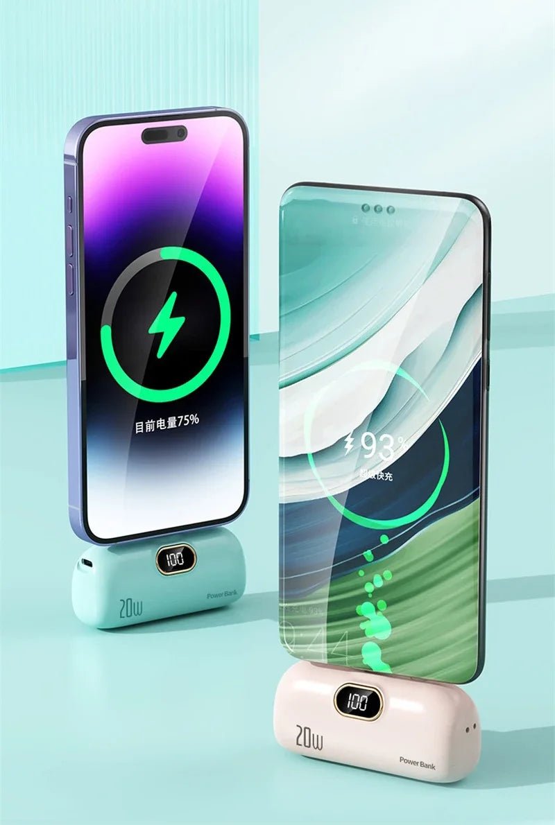 Mini Capsule Power Bank 3000mAh Wireless Fast Charge - Nalani - UK Fashion Clothing and Decor