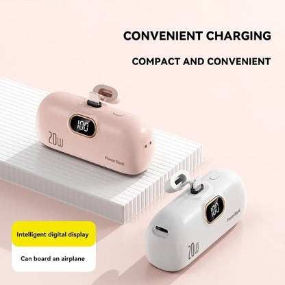 Mini Capsule Power Bank 3000mAh Wireless Fast Charge - Nalani - UK Fashion Clothing and Decor