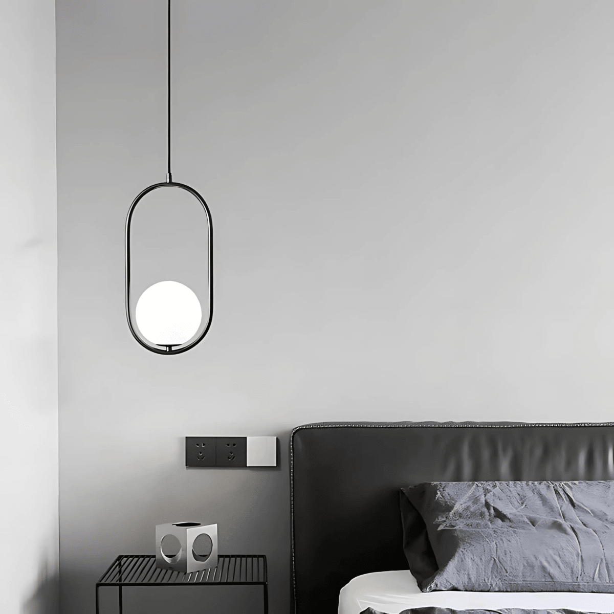 Minimalist Pendant Lights With Frosted Glass Globes - Nalani - UK Fashion Clothing and Decor