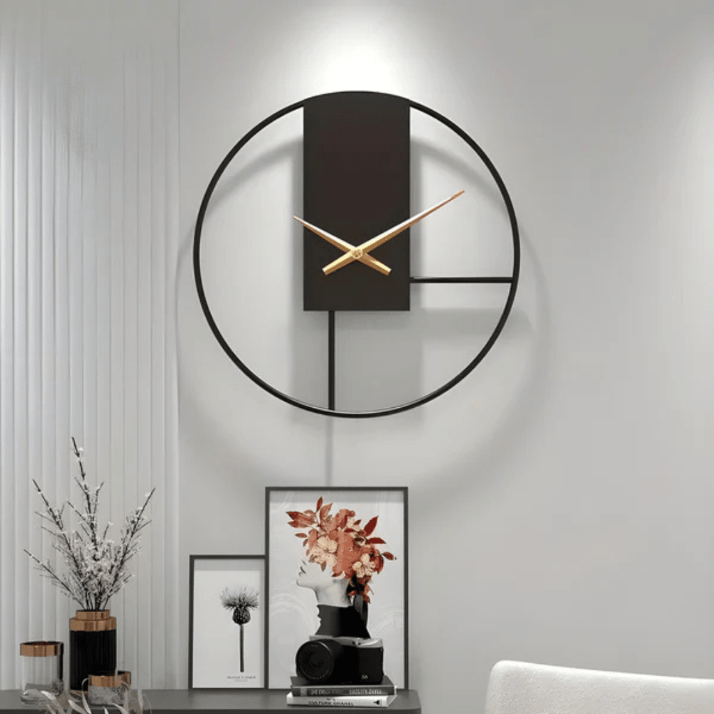 Minimalist Silent Wall Clock Large Quiet Timeless Decor - Nalani - UK Fashion Clothing and Decor