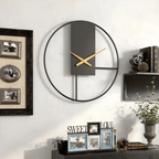 Minimalist Silent Wall Clock Large Quiet Timeless Decor - Nalani - UK Fashion Clothing and Decor