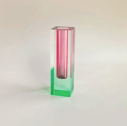 Modern Acrylic Prism Vase and Desk Organizer in Rainbow Colors - Nalani - UK Fashion Clothing and Decor