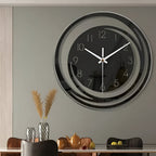 Modern Black Acrylic Wall Clock In Scandinavian Style - Nalani - UK Fashion Clothing and Decor