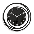 Modern Black Acrylic Wall Clock In Scandinavian Style - Nalani - UK Fashion Clothing and Decor