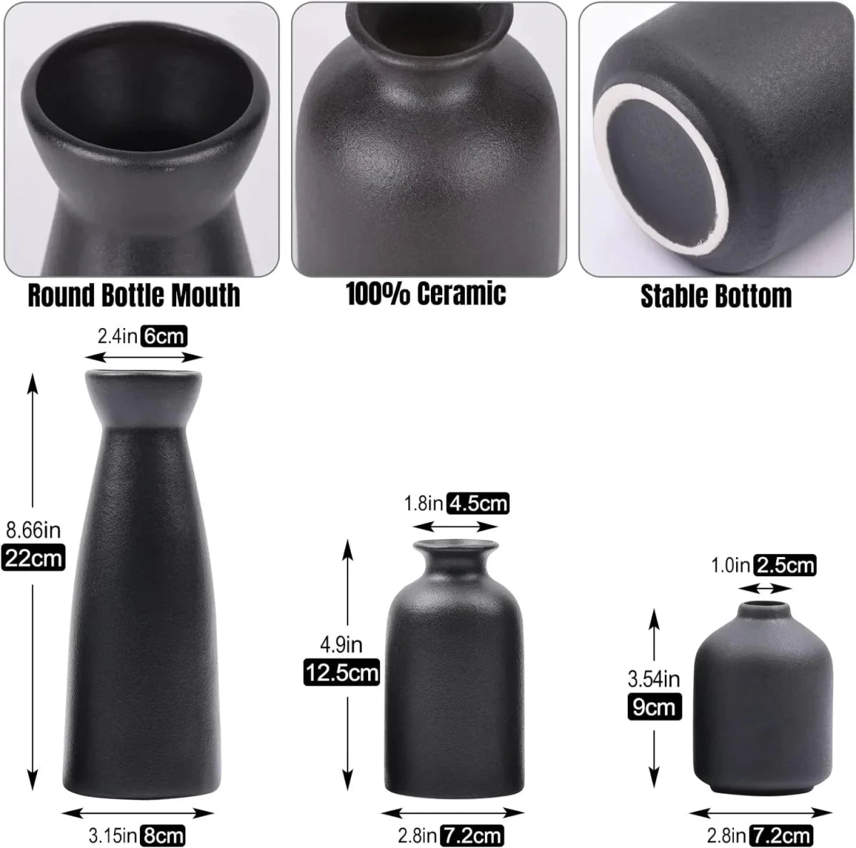 Modern Ceramic Flower Vase for Elegant Home Decor - Nalani - UK Fashion Clothing and Decor