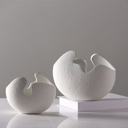 Modern Ceramic Globe Vase for Flowers and Houseplants - Nalani - UK Fashion Clothing and Decor