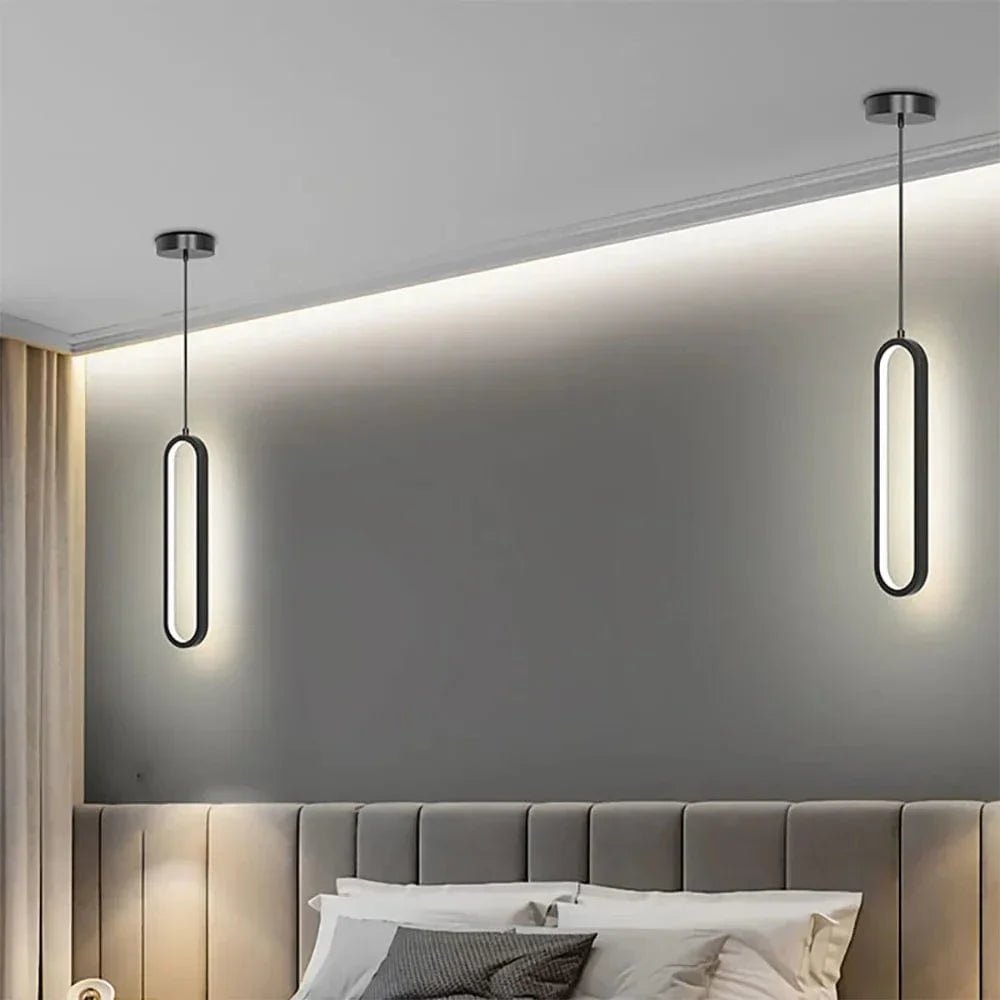Modern Minimalist LED Pendant Light Single Or Double Head - Nalani - UK Fashion Clothing and Decor