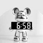 Modern Teddy Bear Shape Digital Clock for Home Decor - Nalani - UK and AUS Fashion Clothing and Decor