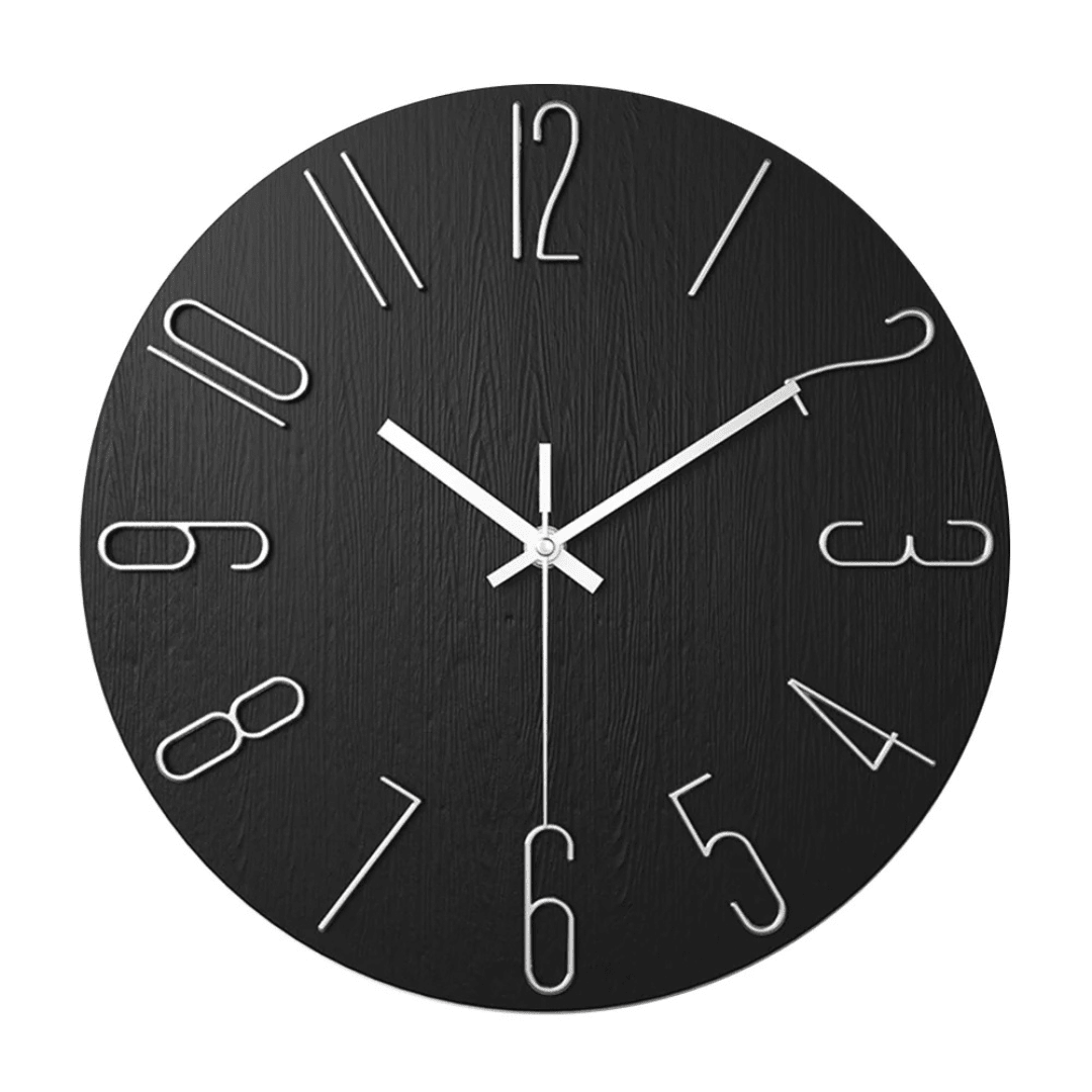 Modern Wall Clock for Living Room Minimalist Design Sleek - Nalani - UK Fashion Clothing and Decor