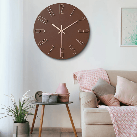 Modern Wall Clock for Living Room Minimalist Design Sleek - Nalani - UK Fashion Clothing and Decor