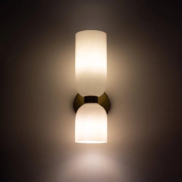 Modern Wall Lamp with Glass Shades and Energy Efficient LED Light - Nalani - UK Fashion Clothing and Decor